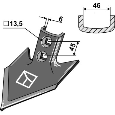 1547095C2 Strėlinis noragas Case 100 x 6