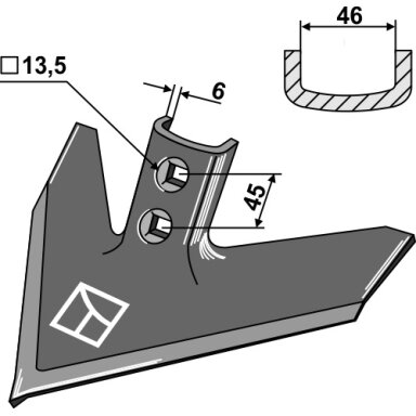 Strėlinis noragas 254 x 6