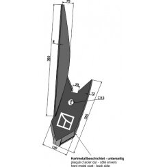 3374445 Šoninis kaltas Lemken, kairė 1 3374445 Šoninis kaltas Lemken, kairė 1