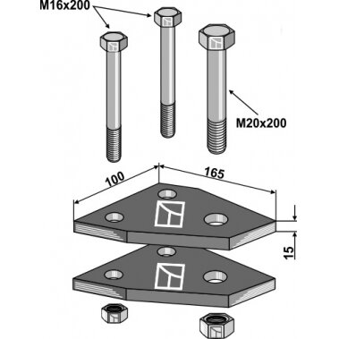 Laikiklis 165x15x100 1