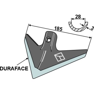 Strėlinis noragas - DURAFACE