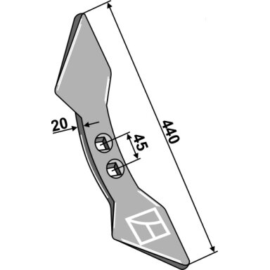 RF131123 Dvigubas kaltas Kverneland