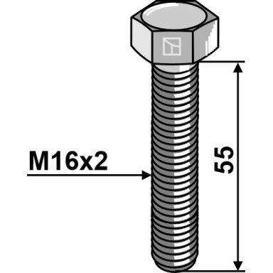 Varžtas16 x 55