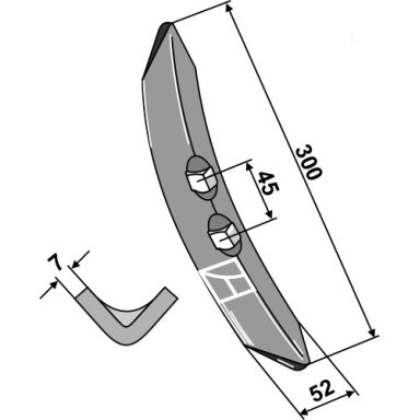 208932 Noragas Vaderstad 300 mm