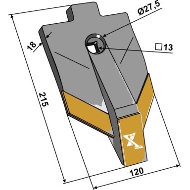3374387 Kaltas Lemken - kietmetalis