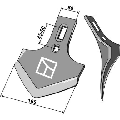 Kultivatoriaus noragėlis 210mm