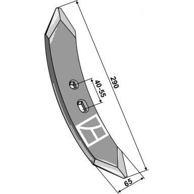Kultivatoriaus noragėlis MF 290mm