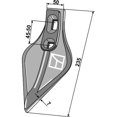 Strėlinis noragas "OTMA" 120mm