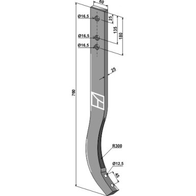 Kultivatoriaus kotas - 760mm
