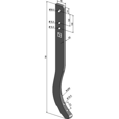 Kultivatoriaus kotas - 750mm
