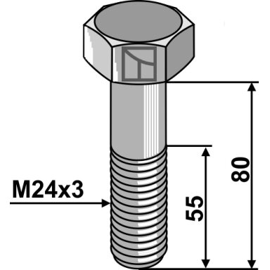 Varžtas24x3 - 8.8
