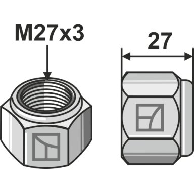 Veržlė M27x3