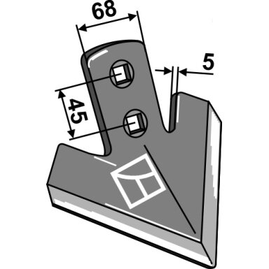 Strėlinis noragas 165mm