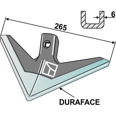 Strėlinis noragas 265mm