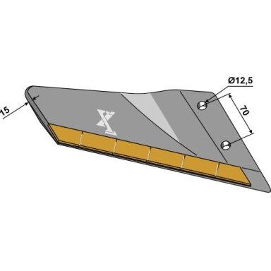 3374424 Sparnelis Lemken, kietmetalis, dešinė