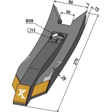 3374441 Kaltas Lemken - kietmetalis