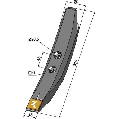 504019-504009 Kaltas Kockerling - kietmetalis