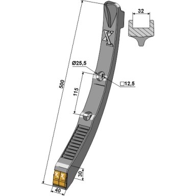 915774 Siauras noragėlis Kockerling - kietmetalis