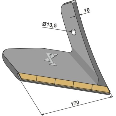 939372 Strėlinis noragas Kockerling, dešinė - kietmetalis