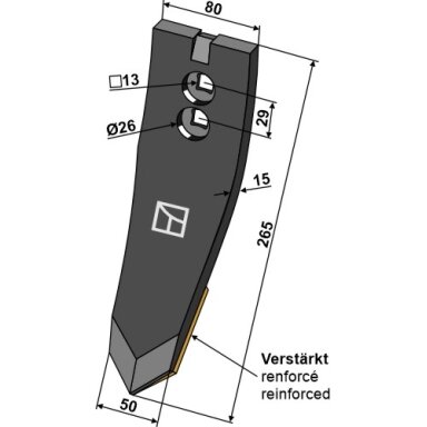 Kaltas - sustiprintas