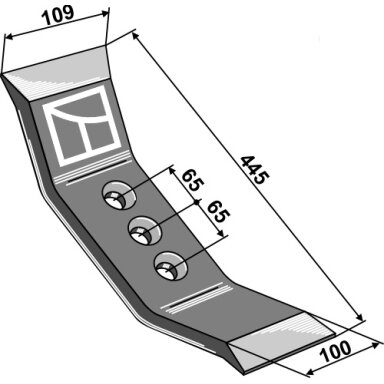 Kultivatoriaus noragėlis 445mm