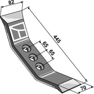 Kultivatoriaus noragėlis 445mm