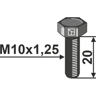 Varžtas - M10x1,25