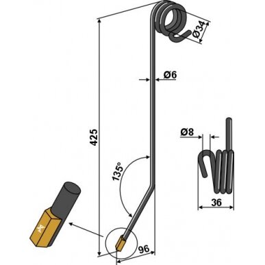 Spyruoklė - kietmetalis 1 Spyruoklė - kietmetalis 1