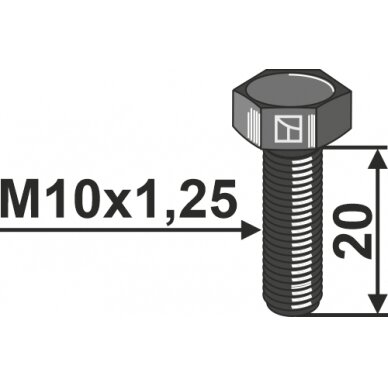 Varžtas - M10x1,25 Varžtas - M10x1,25