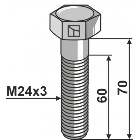 Varžtas24x3 - 8.8 1
