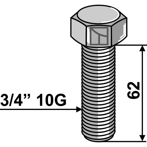Varžtas 3/4'' 10G 1