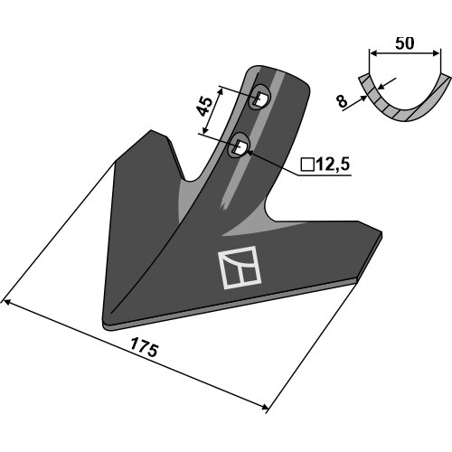 Strėlinis noragas 175mm Strėlinis noragas 175mm