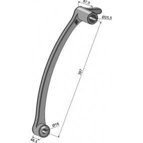 2555117 Tvirtinimo svirtis su ilga stebule Yetter 2555117 Tvirtinimo svirtis su ilga stebule Yetter