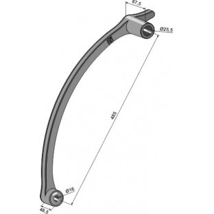 2555116 Tvirtinimo svirtis su ilga stebule Yetter 2555116 Tvirtinimo svirtis su ilga stebule Yetter