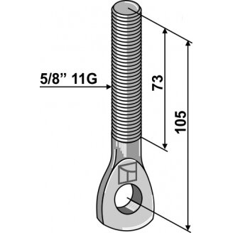 Kilpinis varžtas 5/8'' 11G 1