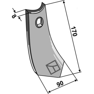 Noragėlis 90mm
