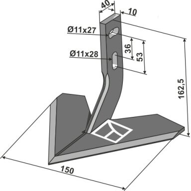 Strėlinis noragas 150mm