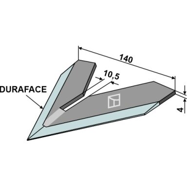 Norago peilis Steketee  140mm - DURAFACE