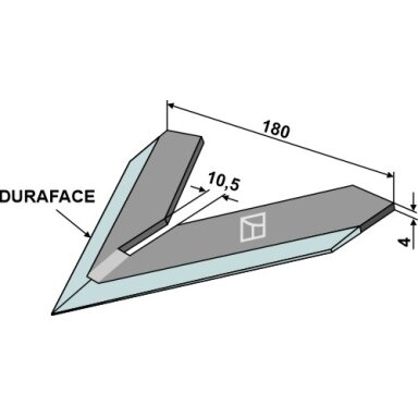 Norago peilis Steketee  180mm - DURAFACE