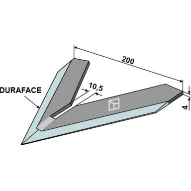 Norago peilis Steketee  200mm - DURAFACE