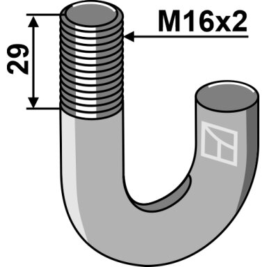 Kilpinis varžtas - M16x2