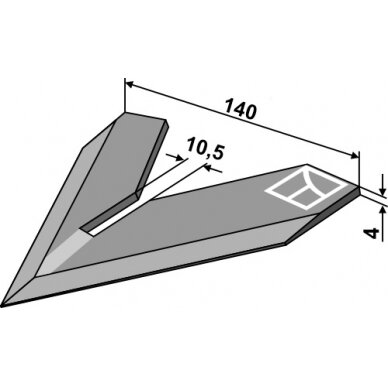 Norago peilis Steketee  140mm 1