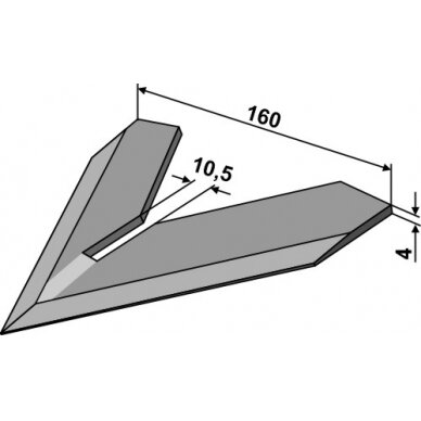 Norago peilis Steketee  160mm 1
