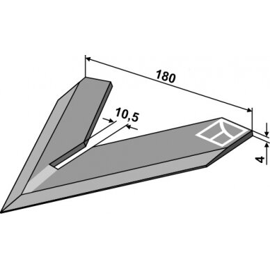 Norago peilis Steketee  180mm 1