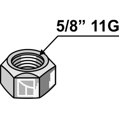 Savaime užsifiksuojanti veržlė 5/8'' 11G