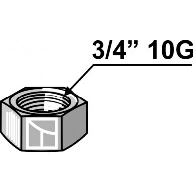 Veržlė 3/4'' 10G 1