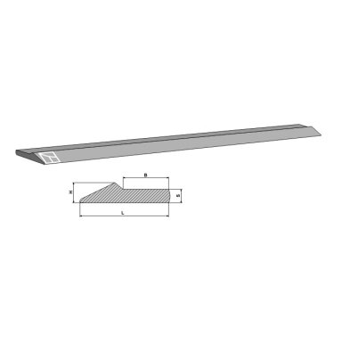 Krautuvo kaušo peilis 101 x 21 mm