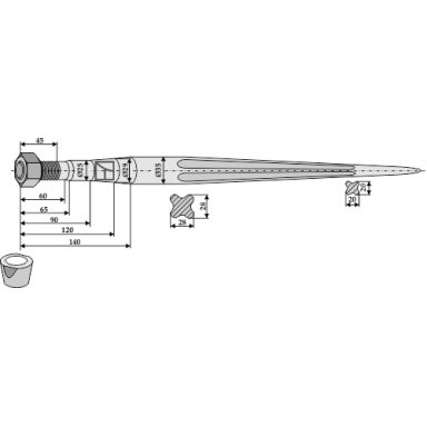 Krautuvo pirštas 1100