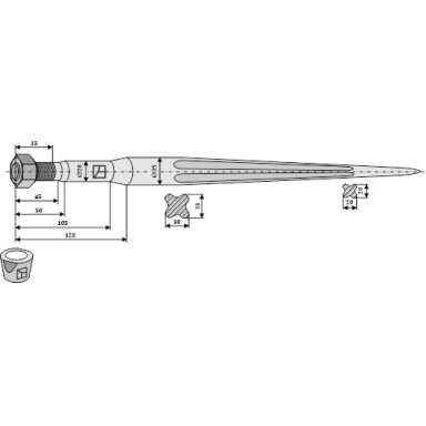 Krautuvo pirštas 1100