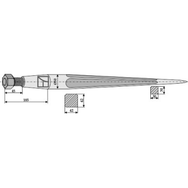 Krautuvo pirštas 1100